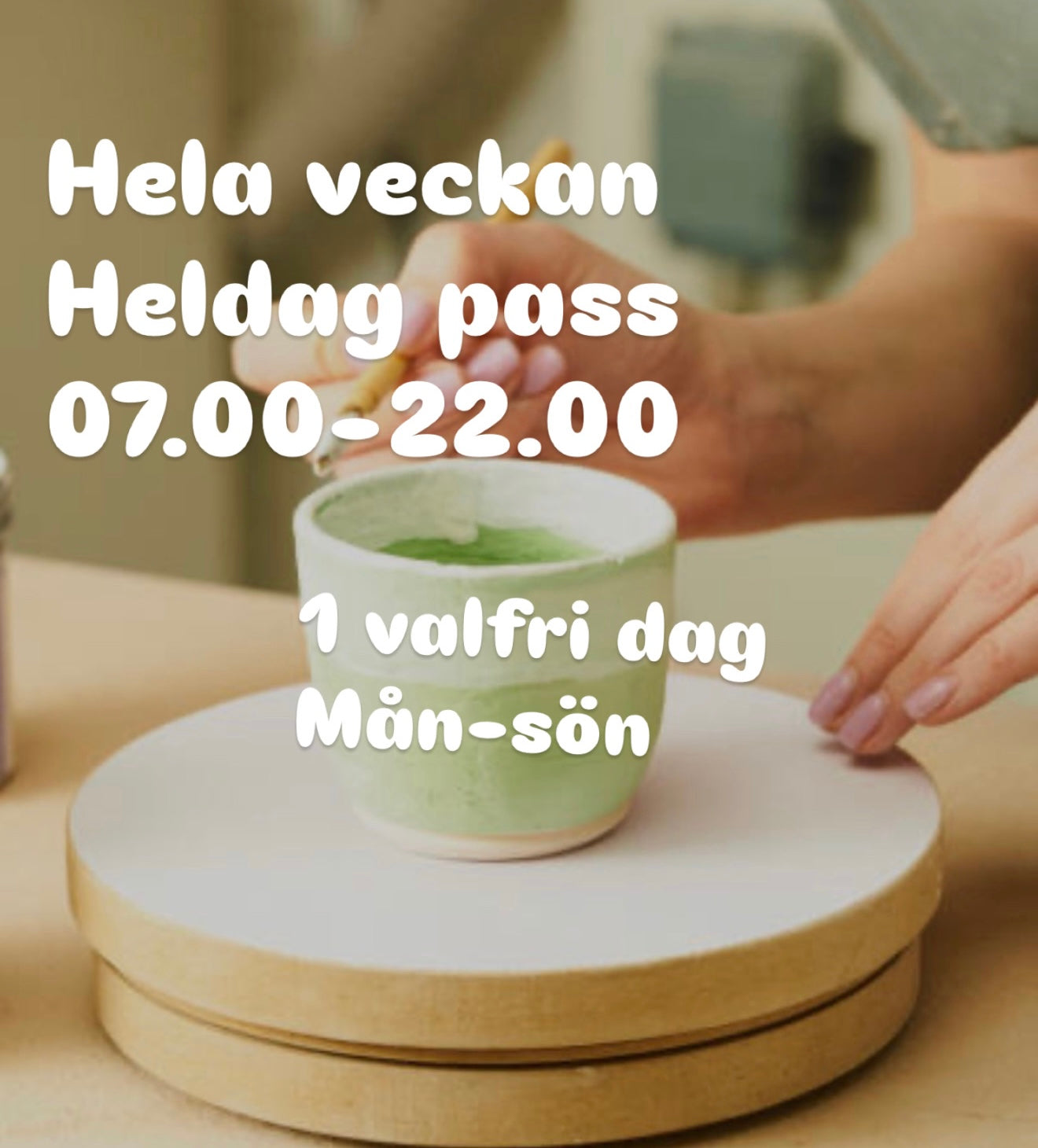 Heldagdagspass Mån-Sön (4 dagar)