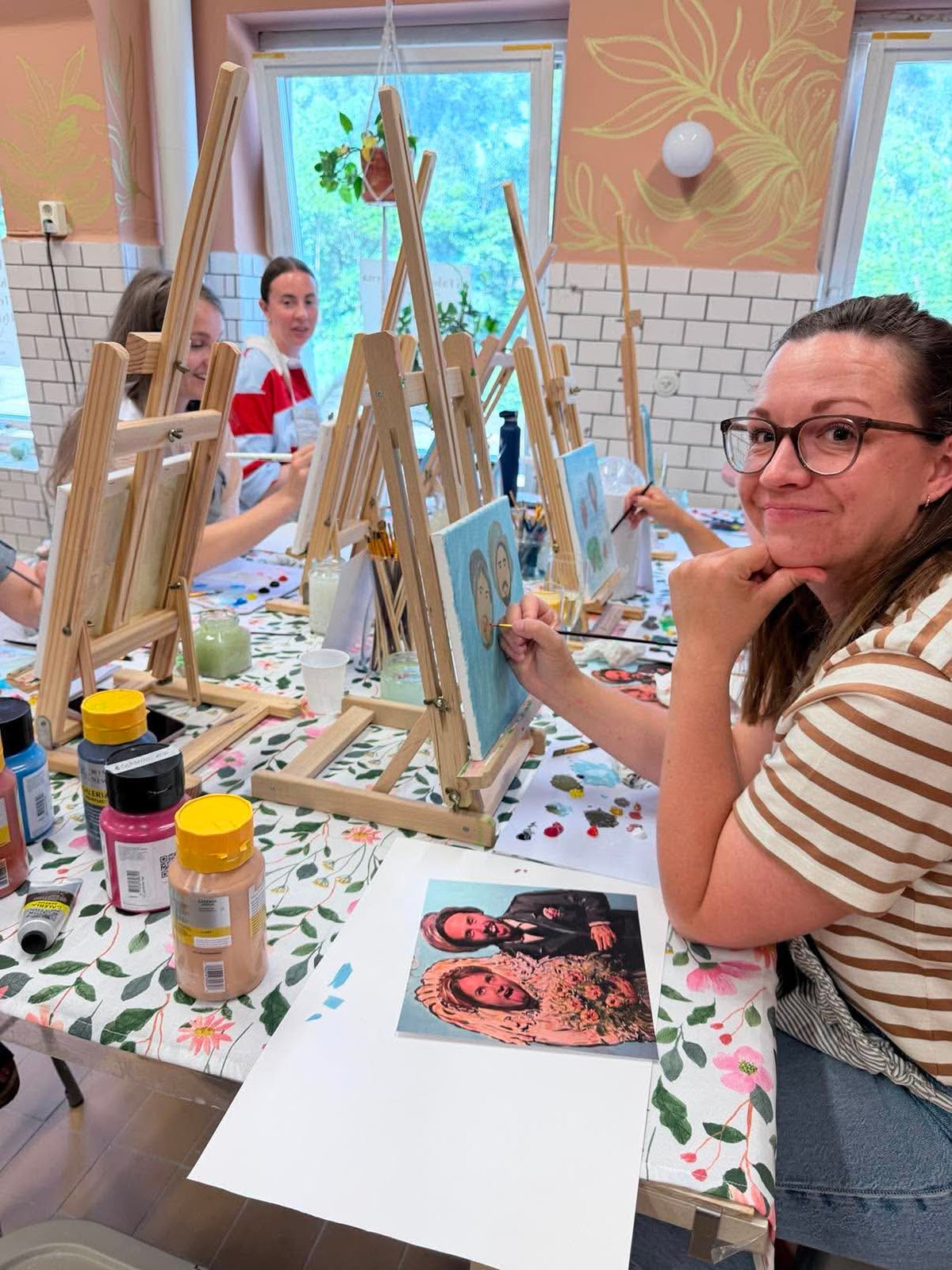Sip and Paint Öppna Fredagar Akvarell och akryl