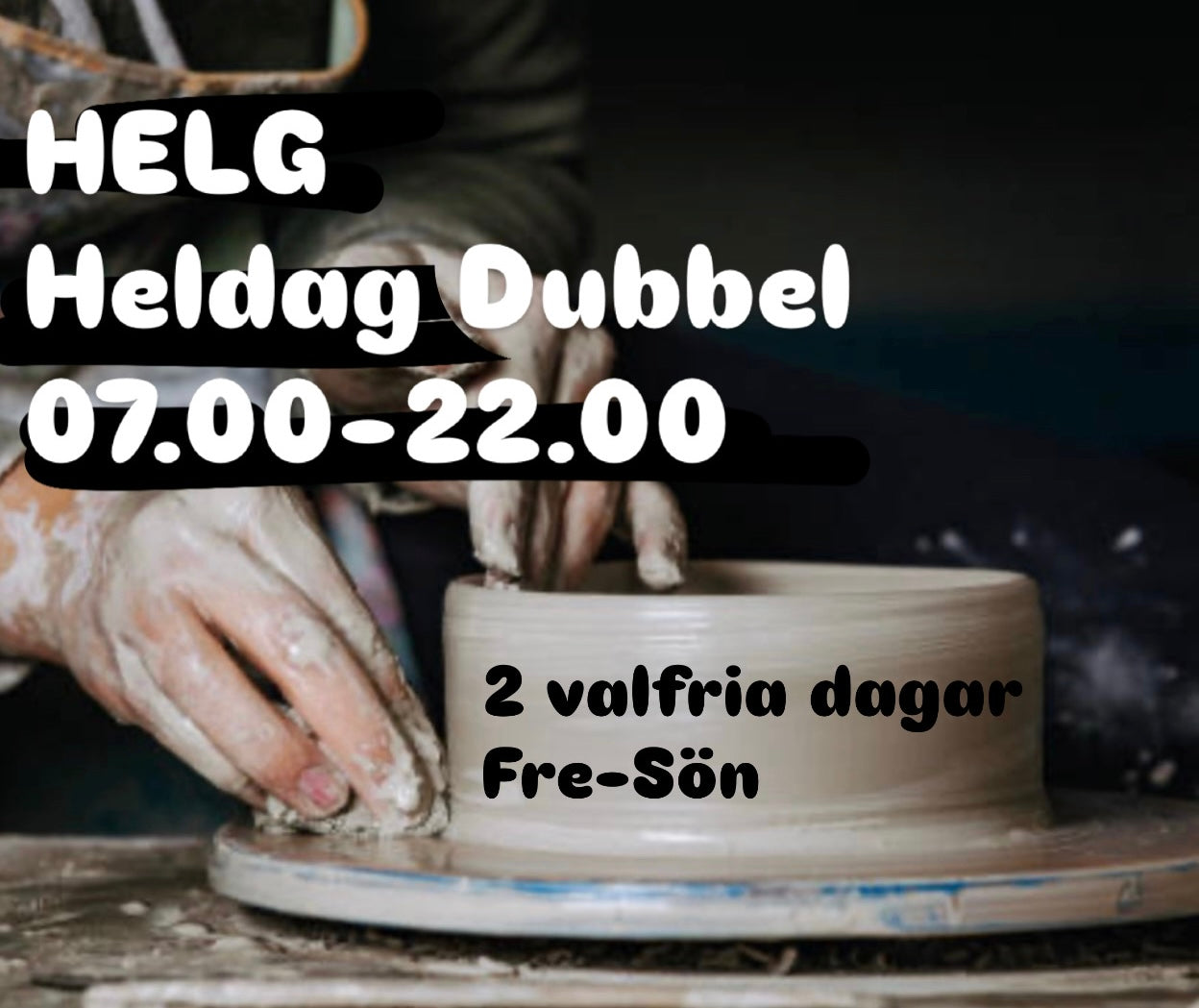 Heldagpass Dubbel Fre-Sön (8 dagar)