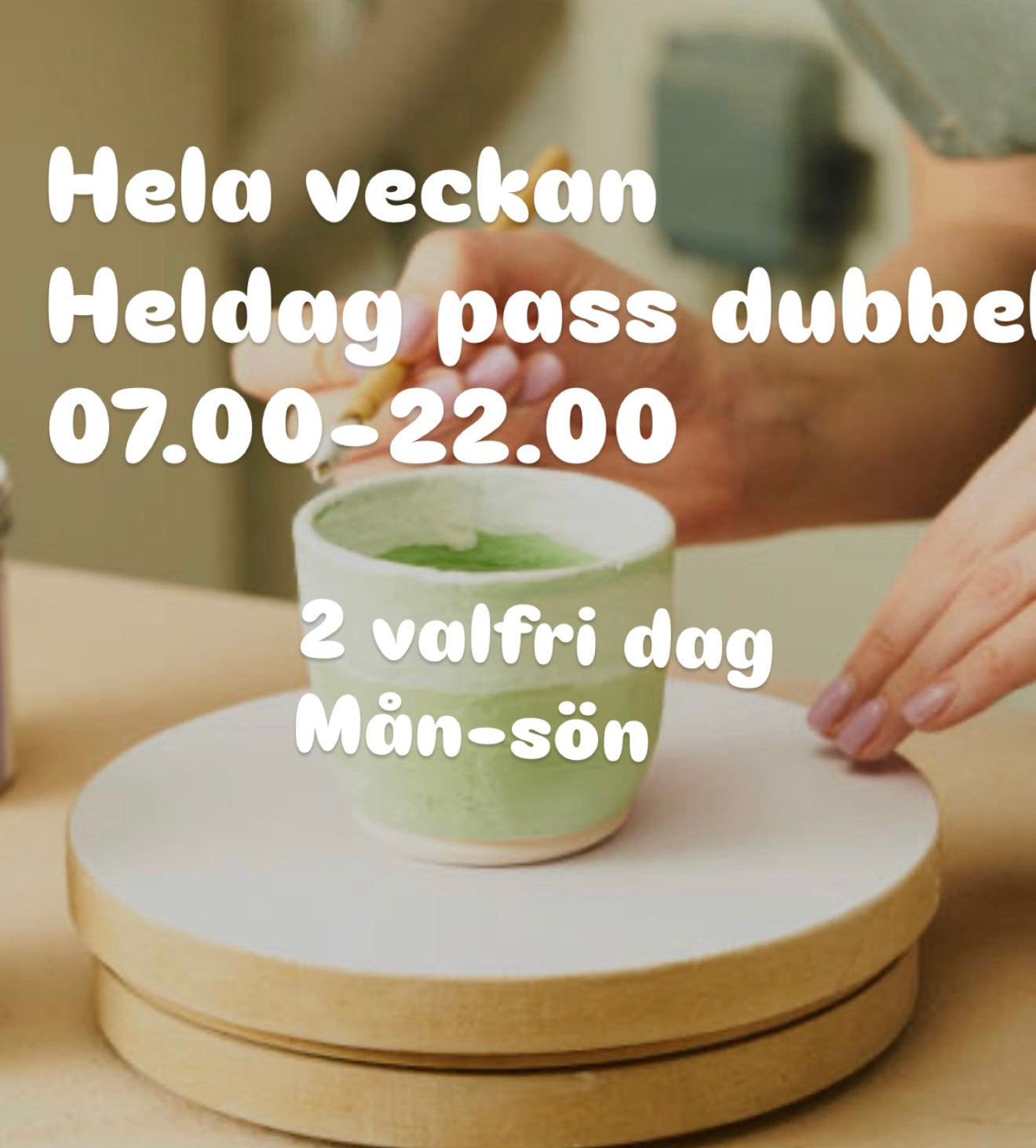 Heldagdagspass Dubbel Mån-Sön (8 dagar)