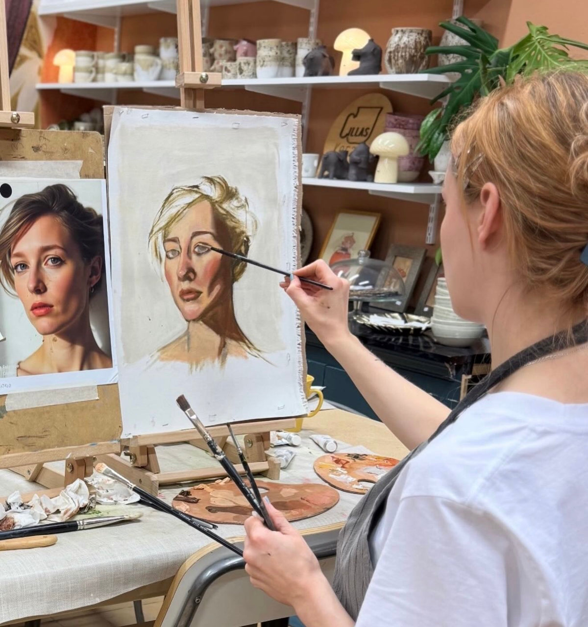 Fortsättning nybörjare  - Oljemåleri porträtt 6 träffar November  26/11